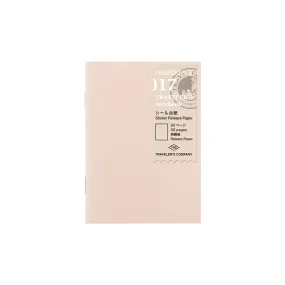 Traveler's Passport Notebook Refill Sticker Release Paper - 017