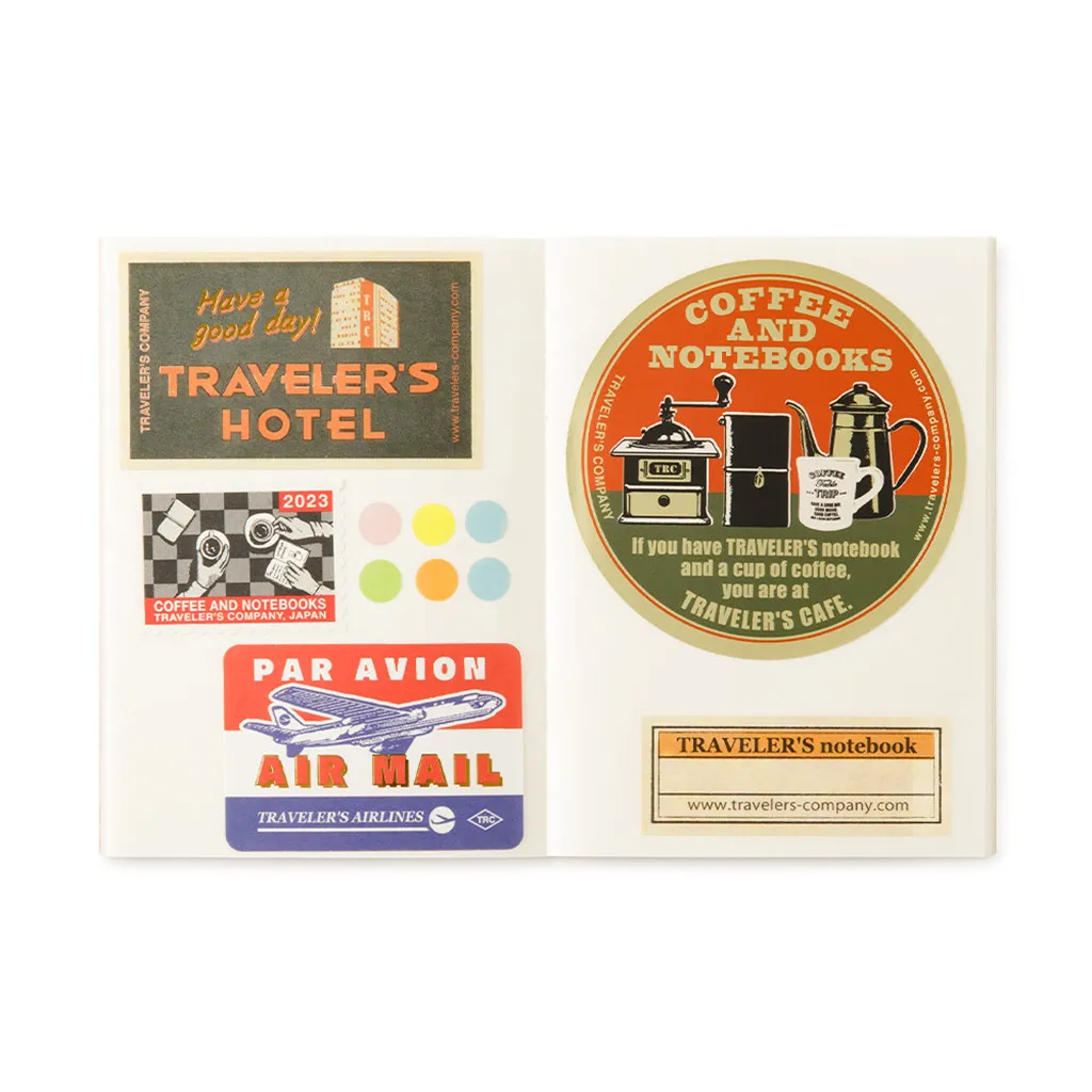 Traveler's Passport Notebook Refill Sticker Release Paper - 017