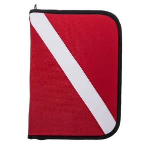 Trident 6 Ring Zippered Dive Log Organizer - FLAG