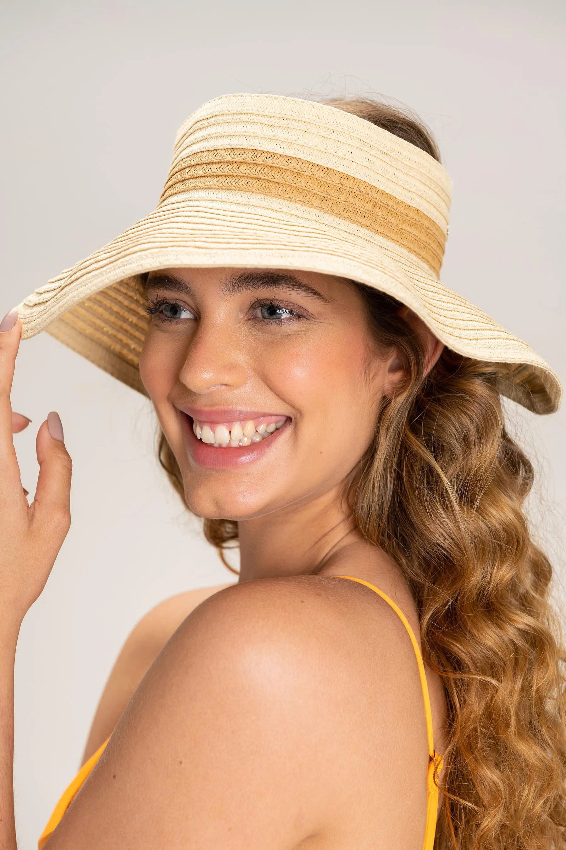 Tropical Straw Roll Hat