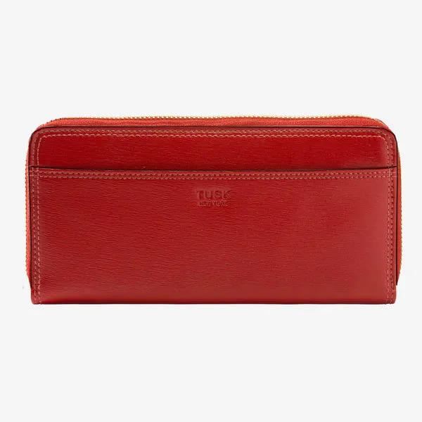 Tusk Madison Single Zip Gusseted Wallet