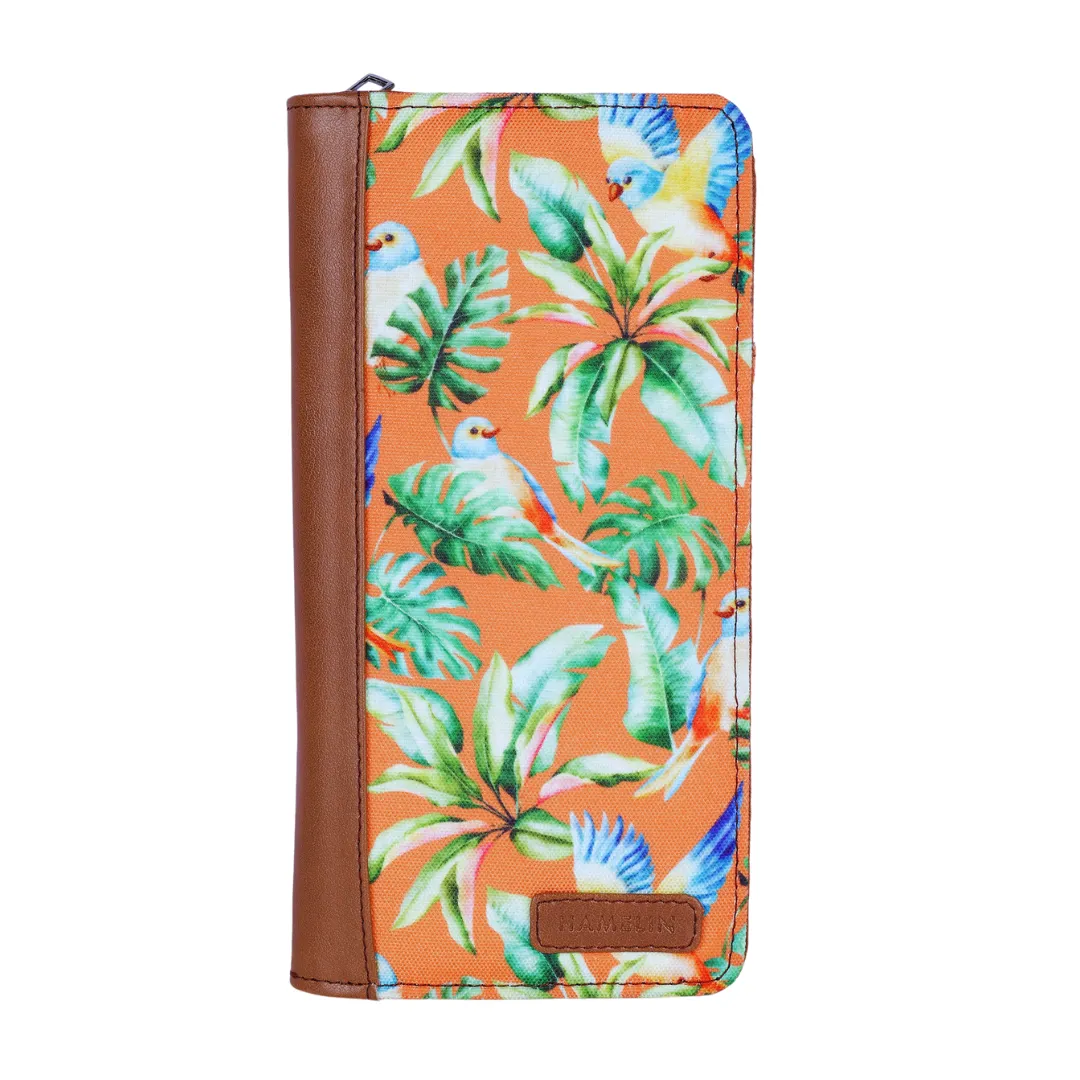 Ultimate RFID Blocking Passport Organizer (Coral Flutter)