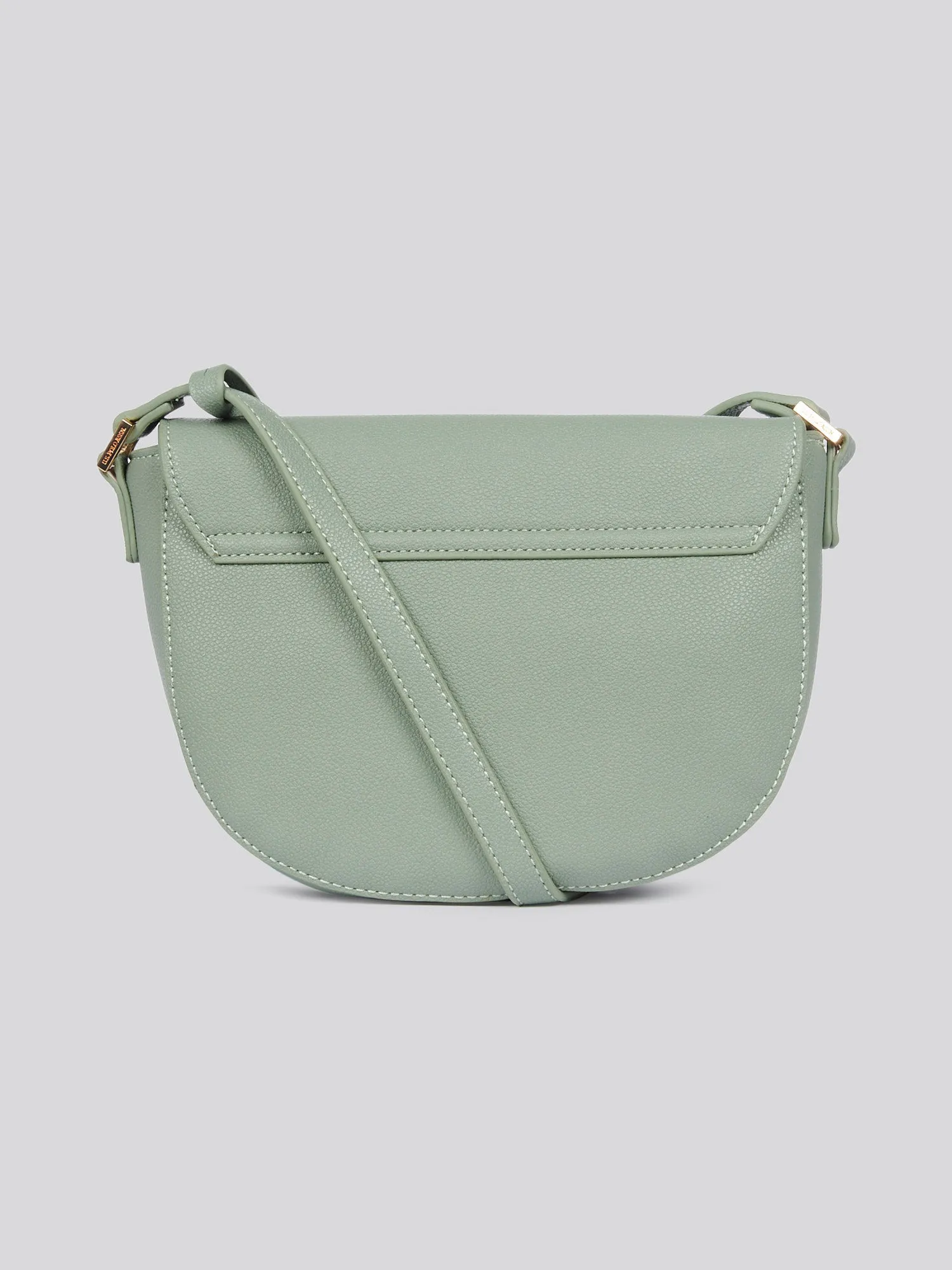 U.S. Polo Assn. Womens Jones Flap Crossbody Bag in Sage