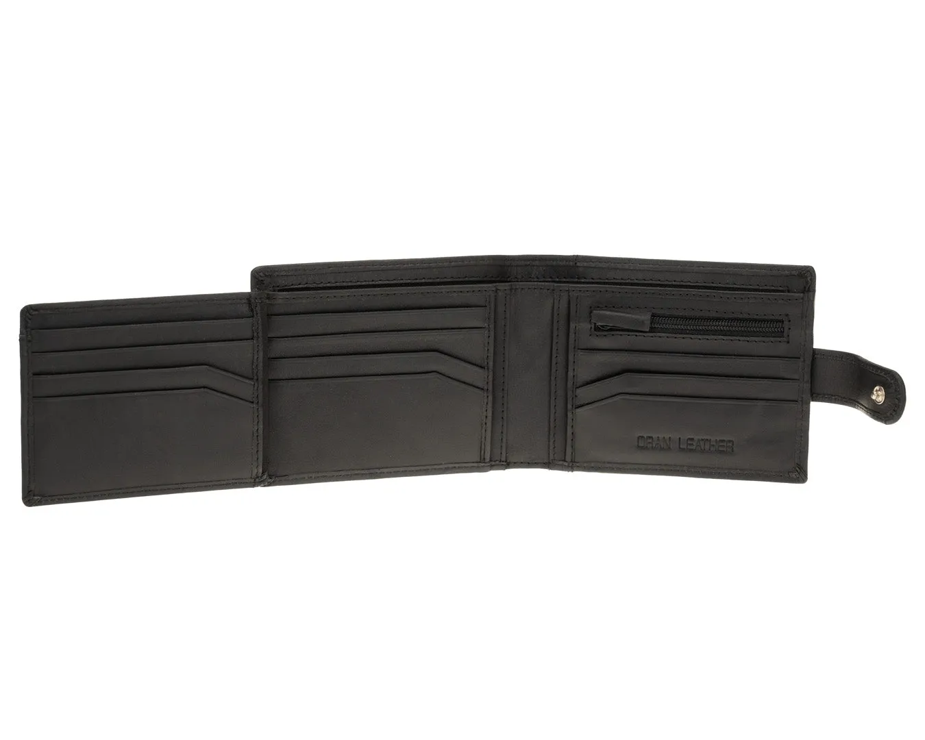 Utility Wallet | Black Leather