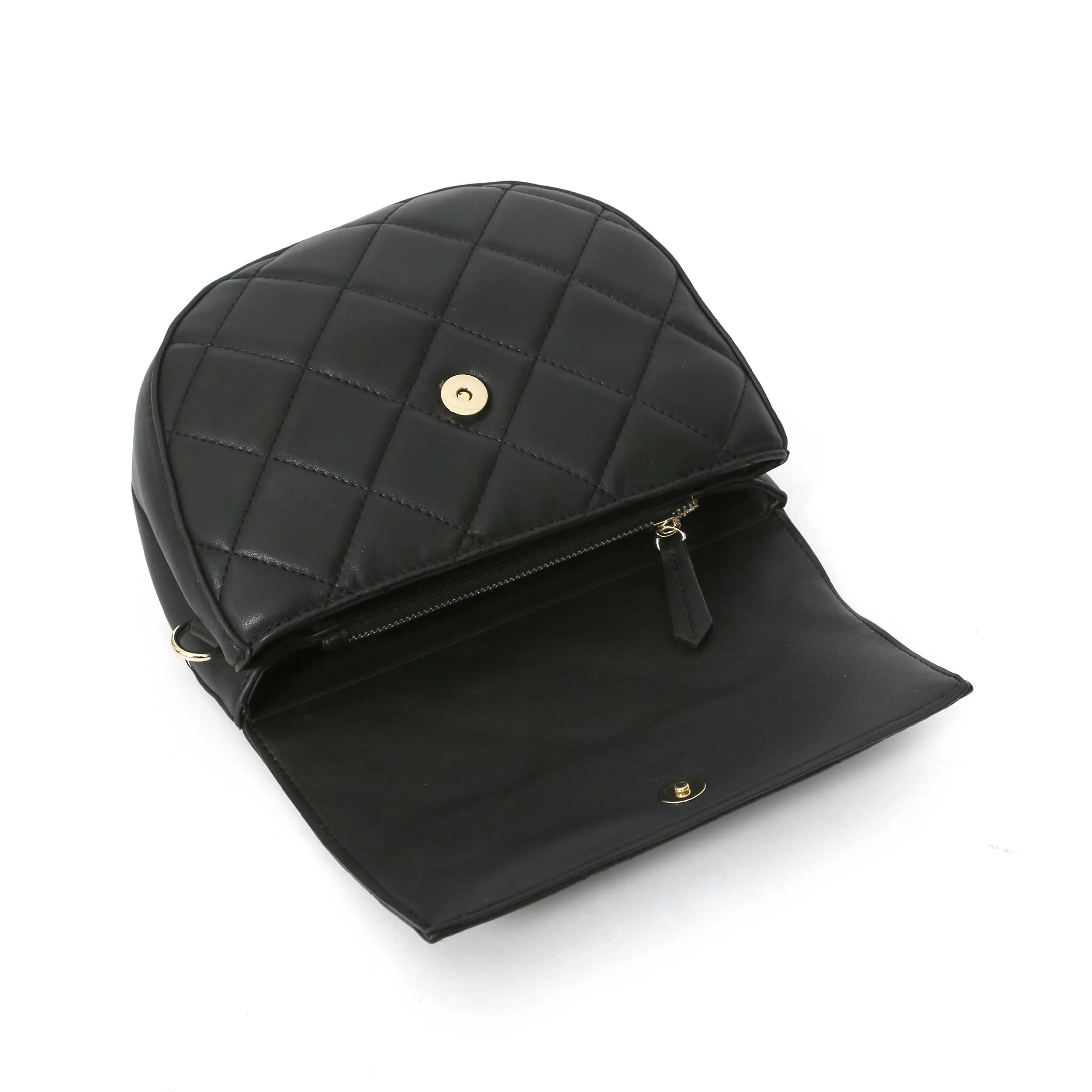 Valentino Bags Bigs Quilt Shoulder Bag in Black