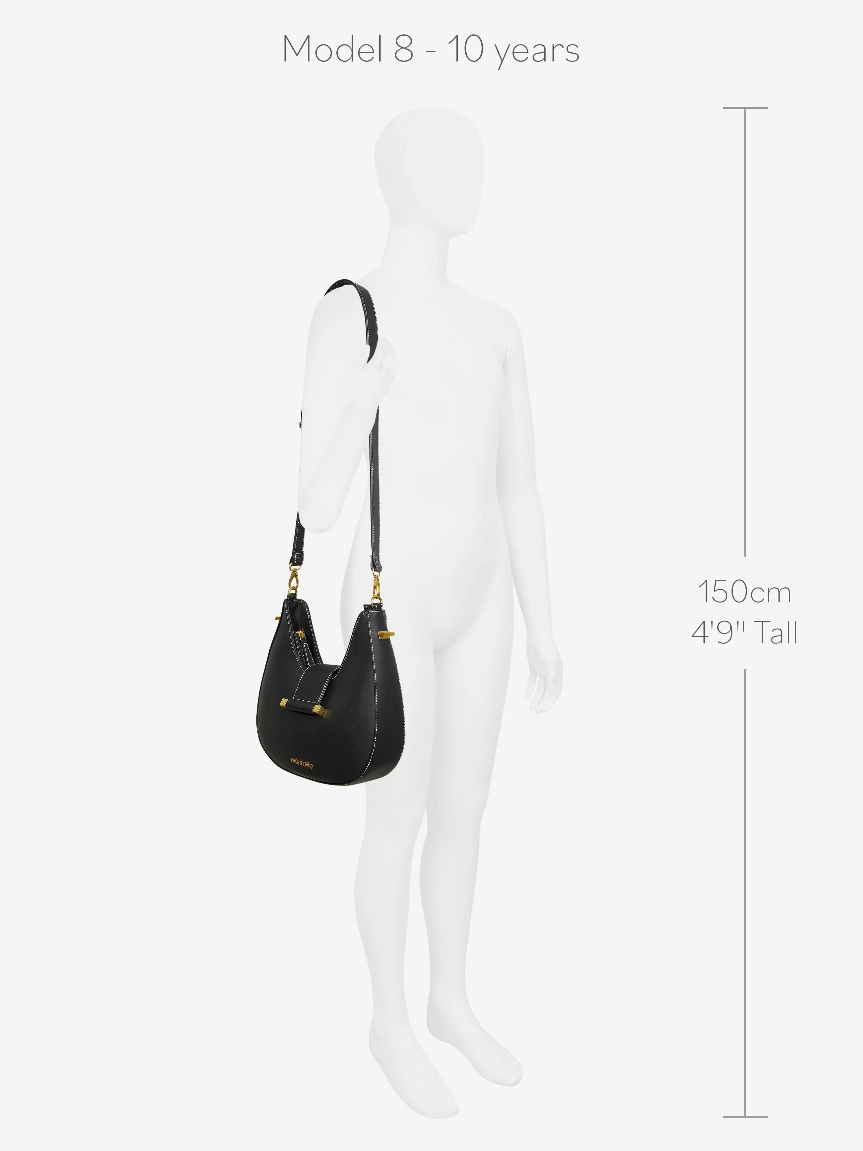 Valentino Girls Frosty Shoulder Bag in Black (W:27cm)