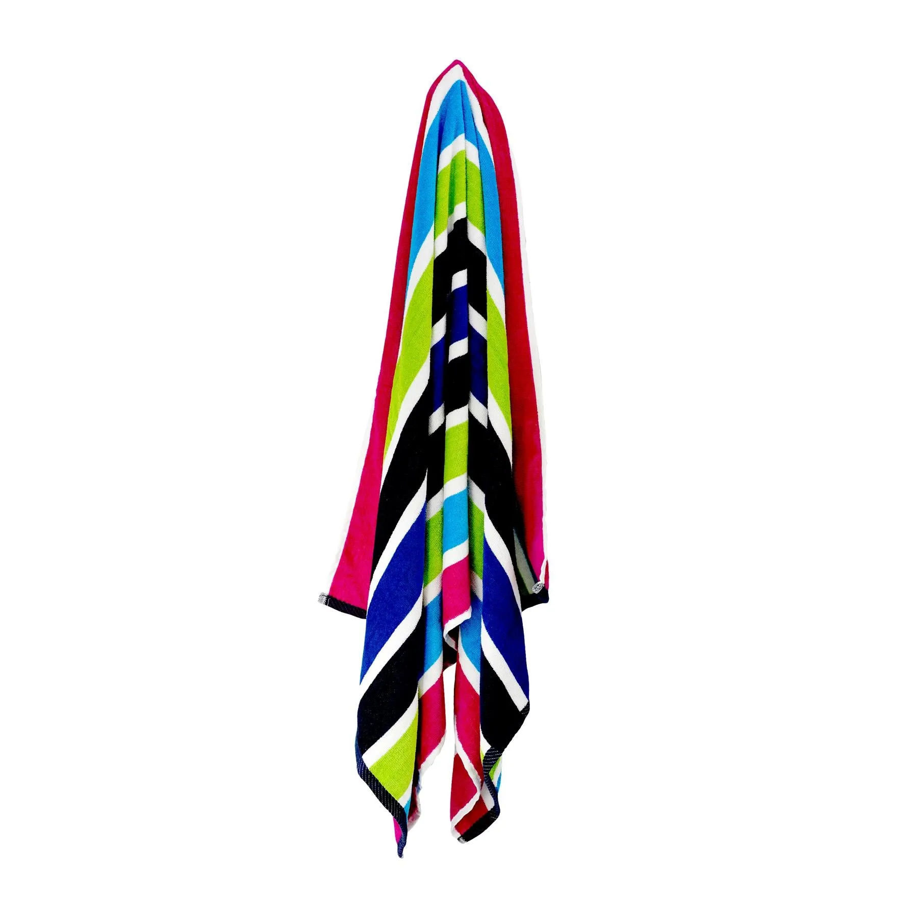 Velour Striped Beach Towel Sanguine