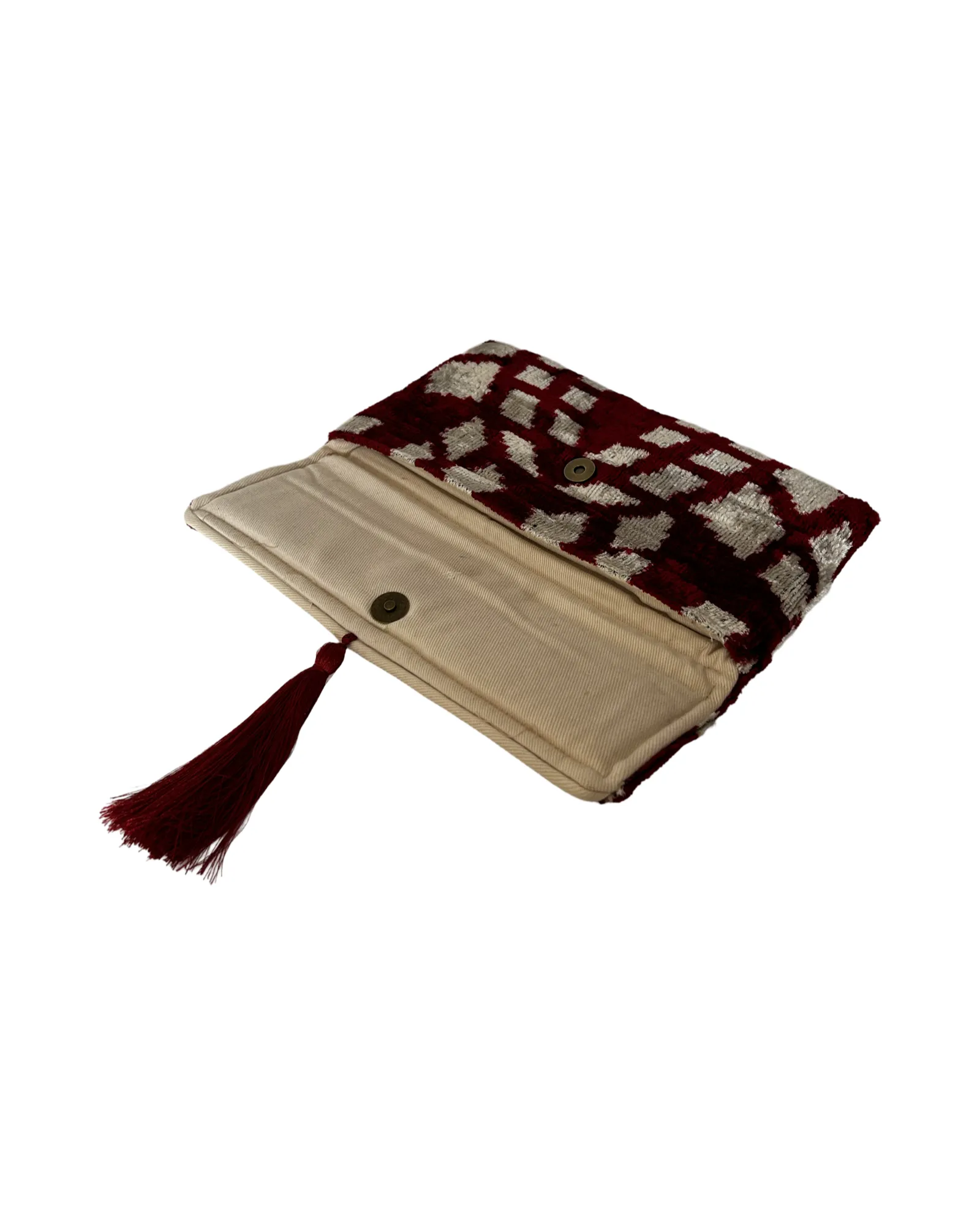 Velvet  Bordeaux Clutch