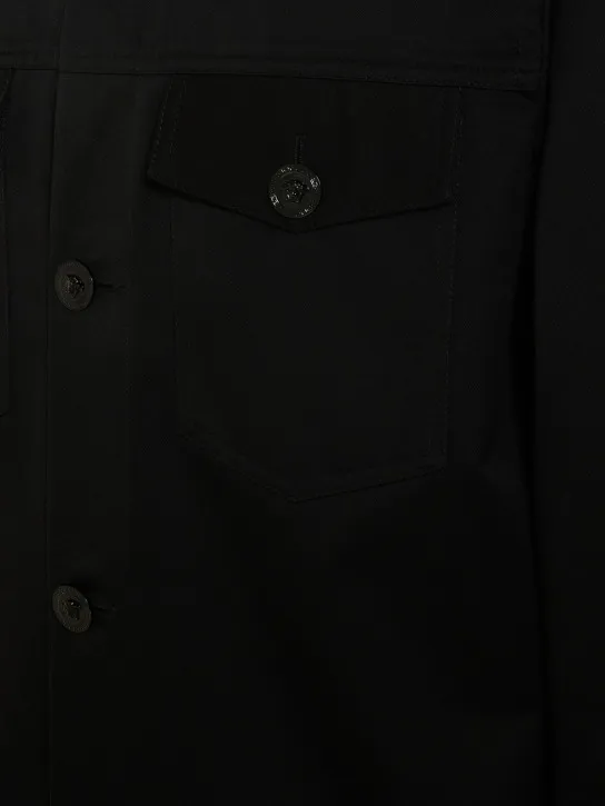 Versace   Cotton gabardine blouson 