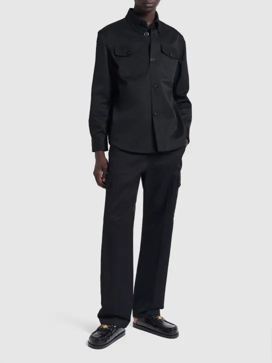 Versace   Cotton gabardine blouson 