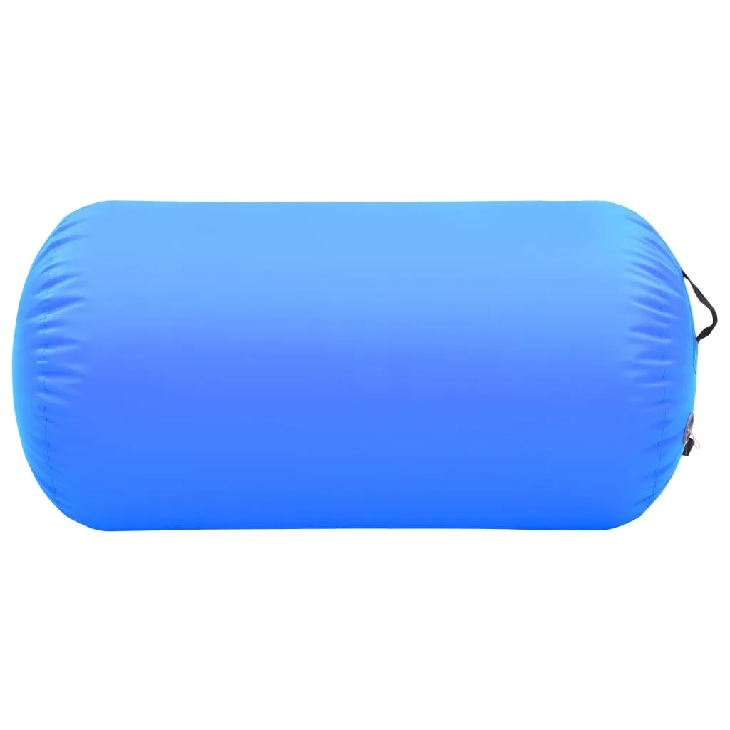 vidaXL Inflatable Gymnastic Roll with Pump 120x75 cm PVC Blue