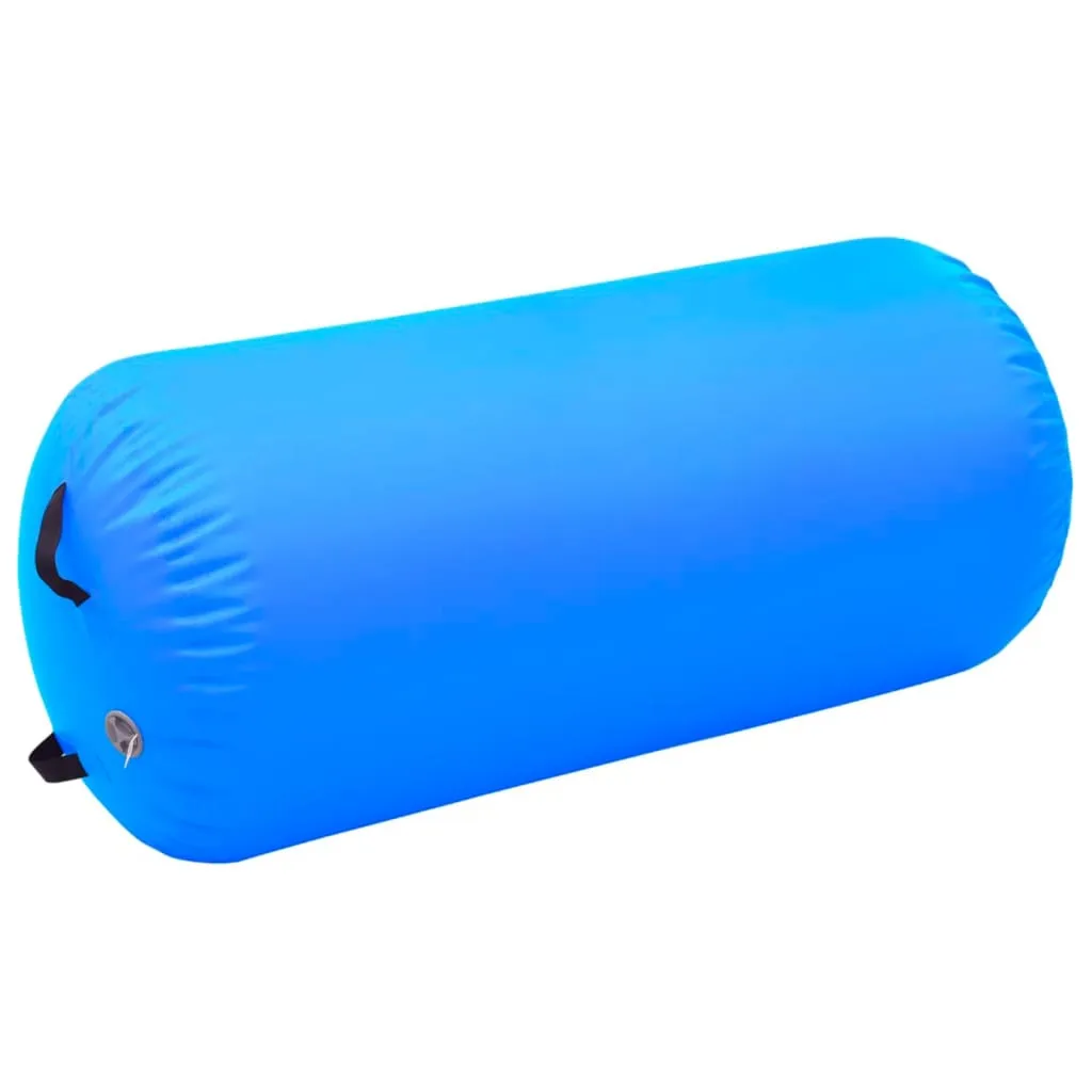 vidaXL Inflatable Gymnastic Roll with Pump 120x75 cm PVC Blue