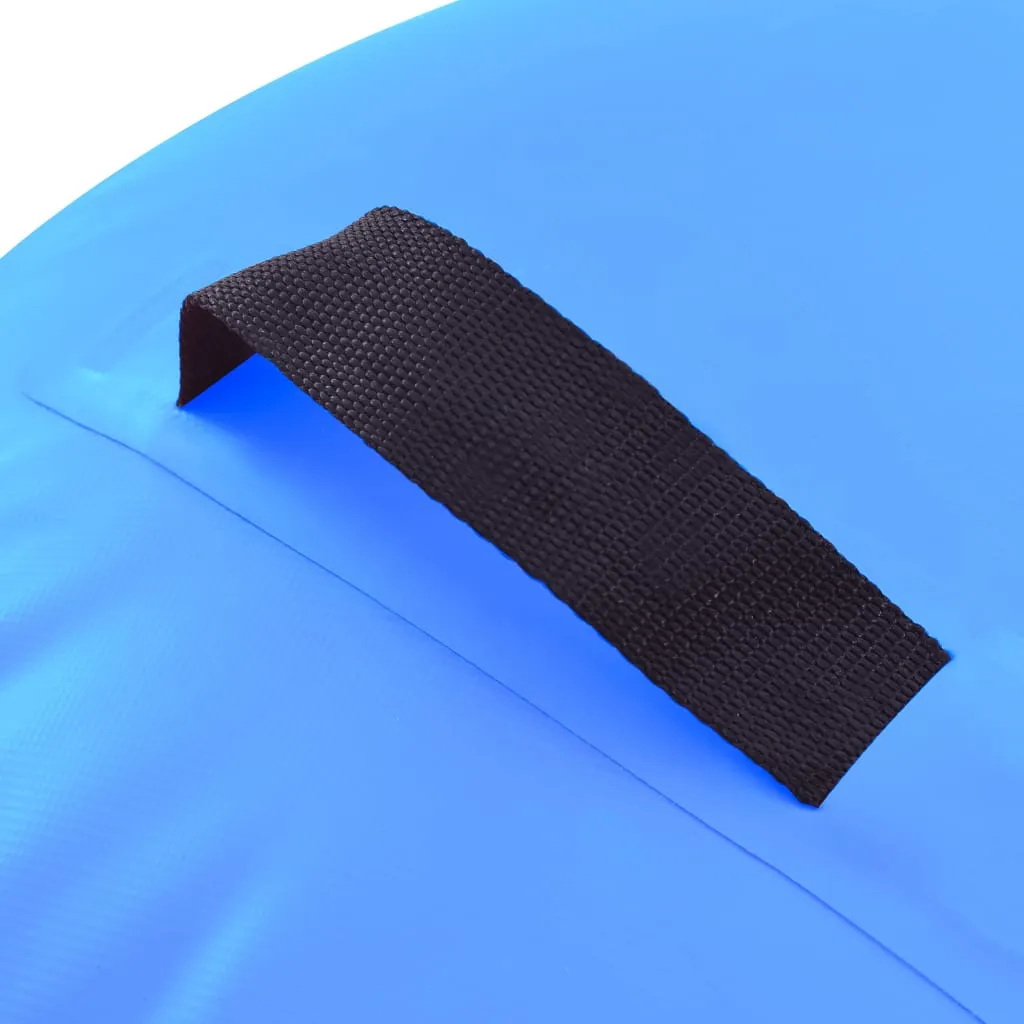 vidaXL Inflatable Gymnastic Roll with Pump 120x75 cm PVC Blue