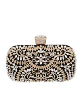 Vintage Rhinestone Evening Clutch Bag