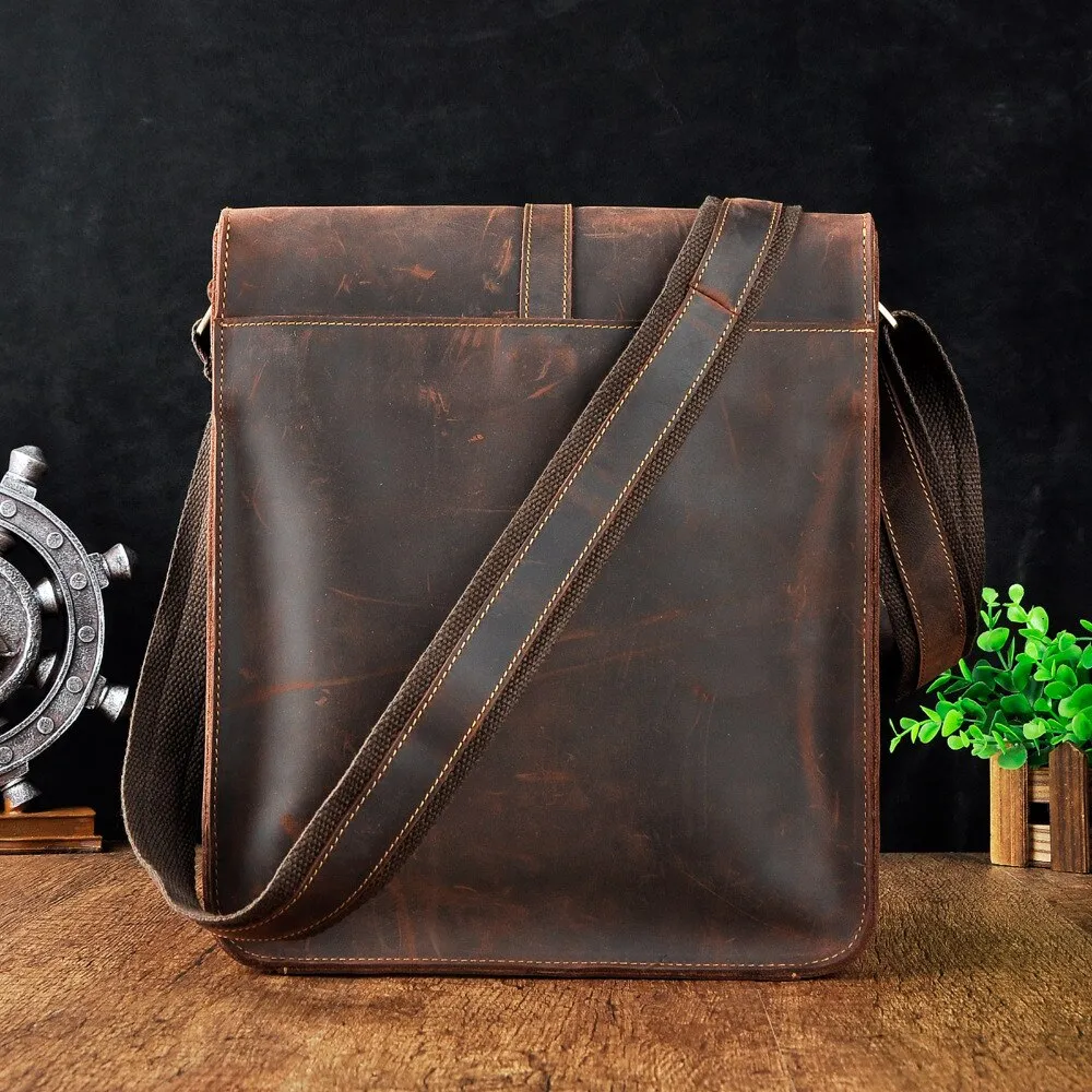 Vintage Stylish Leather Casual Messenger Bag