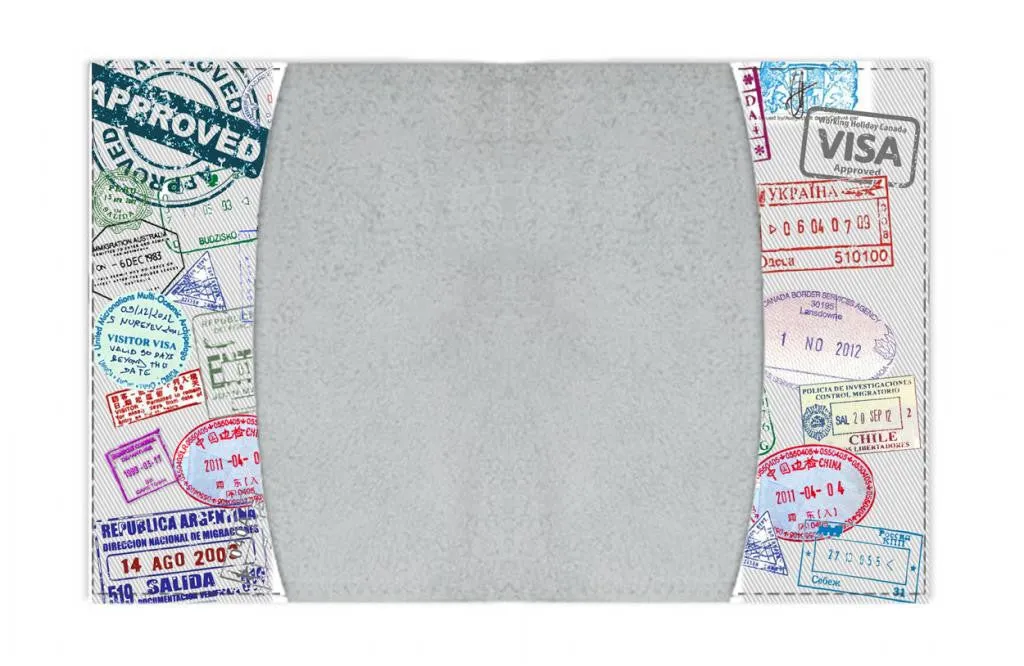 Visa Stamps Passport Cover