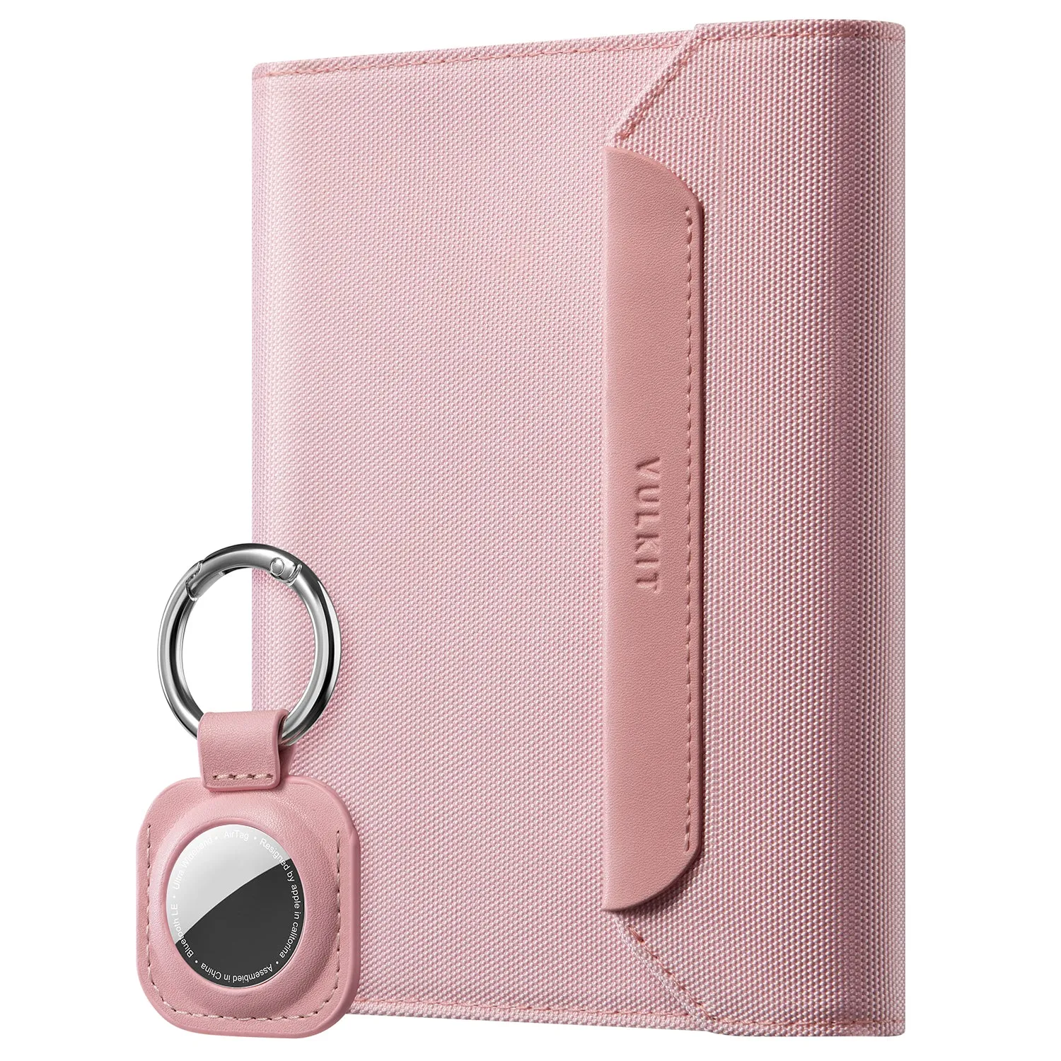 VPW104 - RFID Blocking Passport Card Holder with Magnetic Closure and Removable AirTag Holder(NOT include the AirTag)