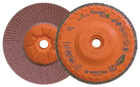 Walter 06F506 5" 60 Grit Spin-On Enduro Flex Stainless Flap Disc