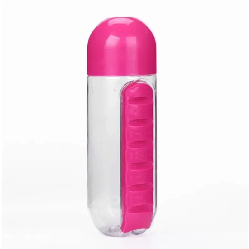 Water Bottle With Pill Organizer