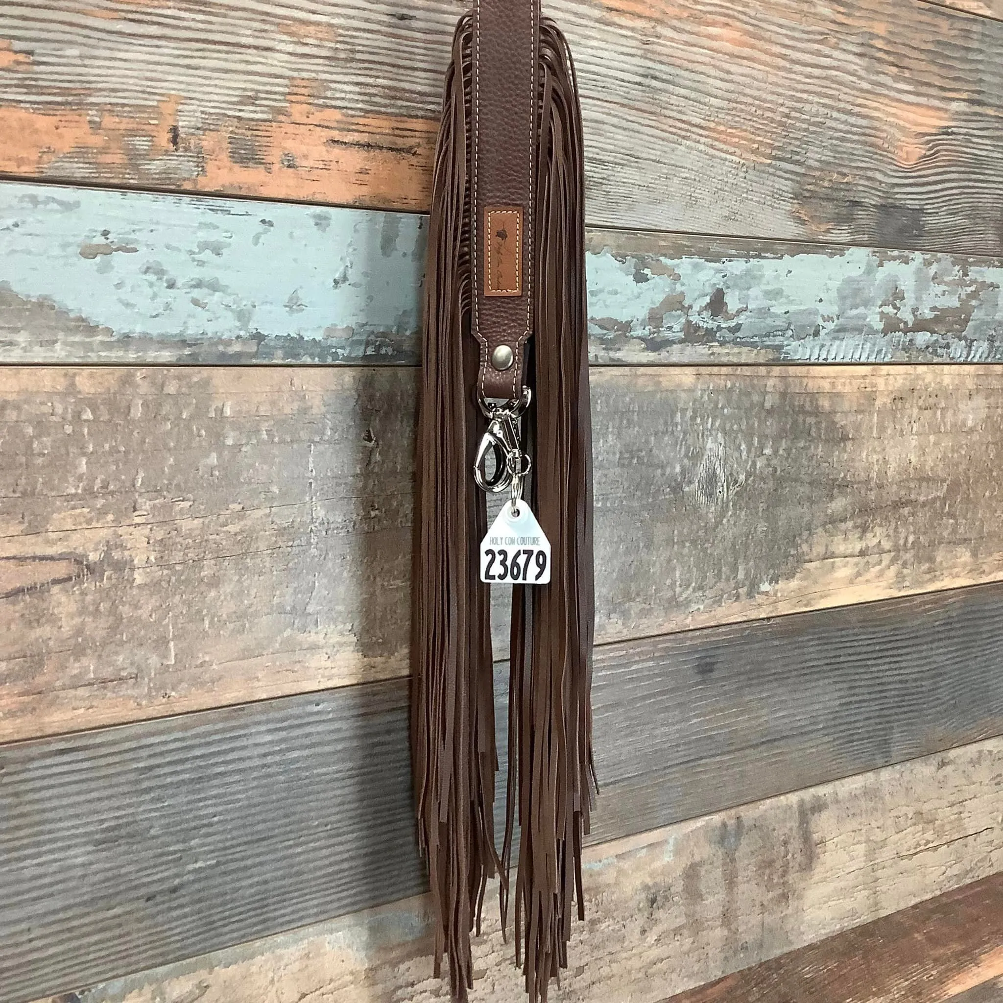 Western Mini Leather Fringe Strap 48" #23679