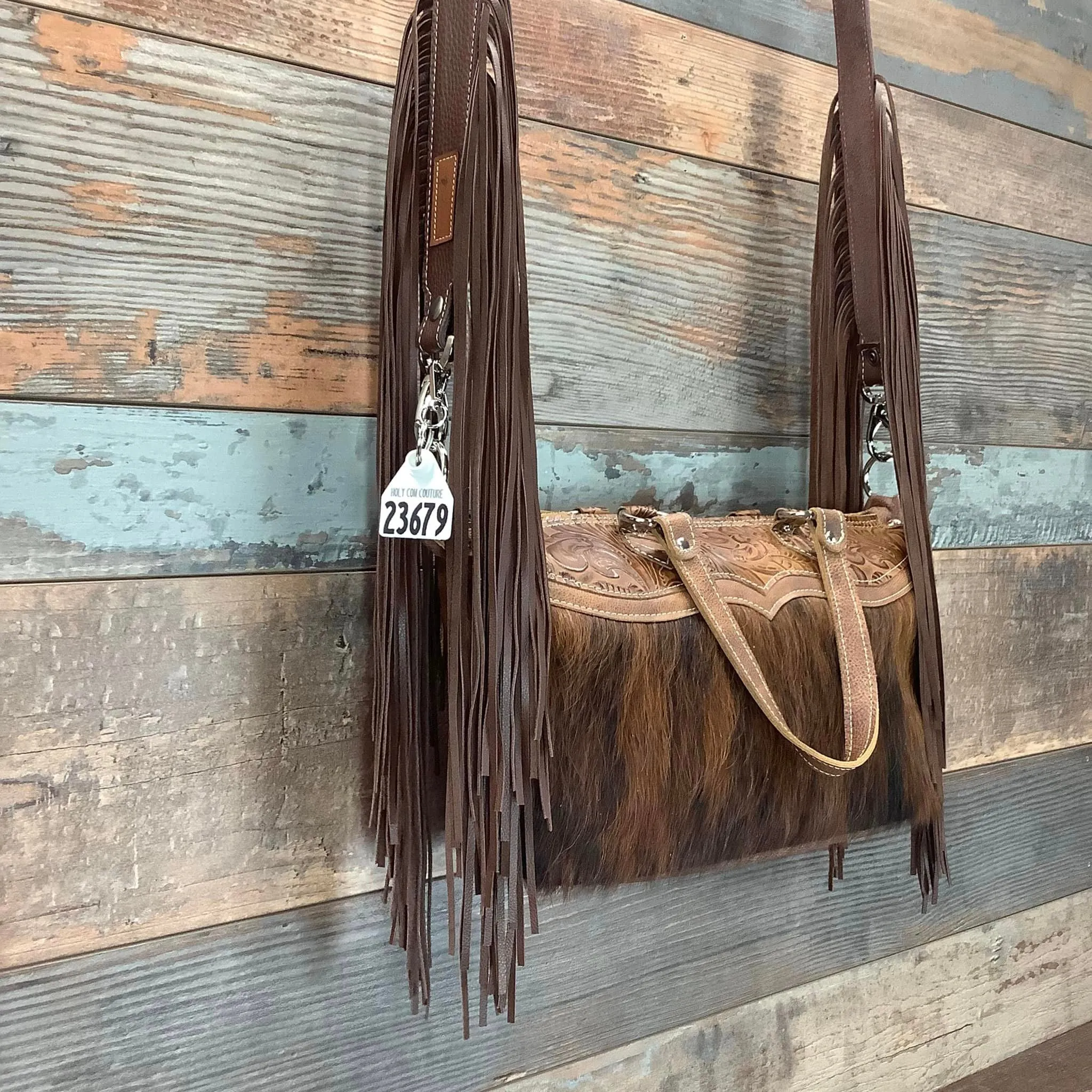 Western Mini Leather Fringe Strap 48" #23679