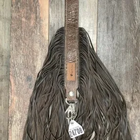 Western Mini Leather Fringe Strap 48" #24708