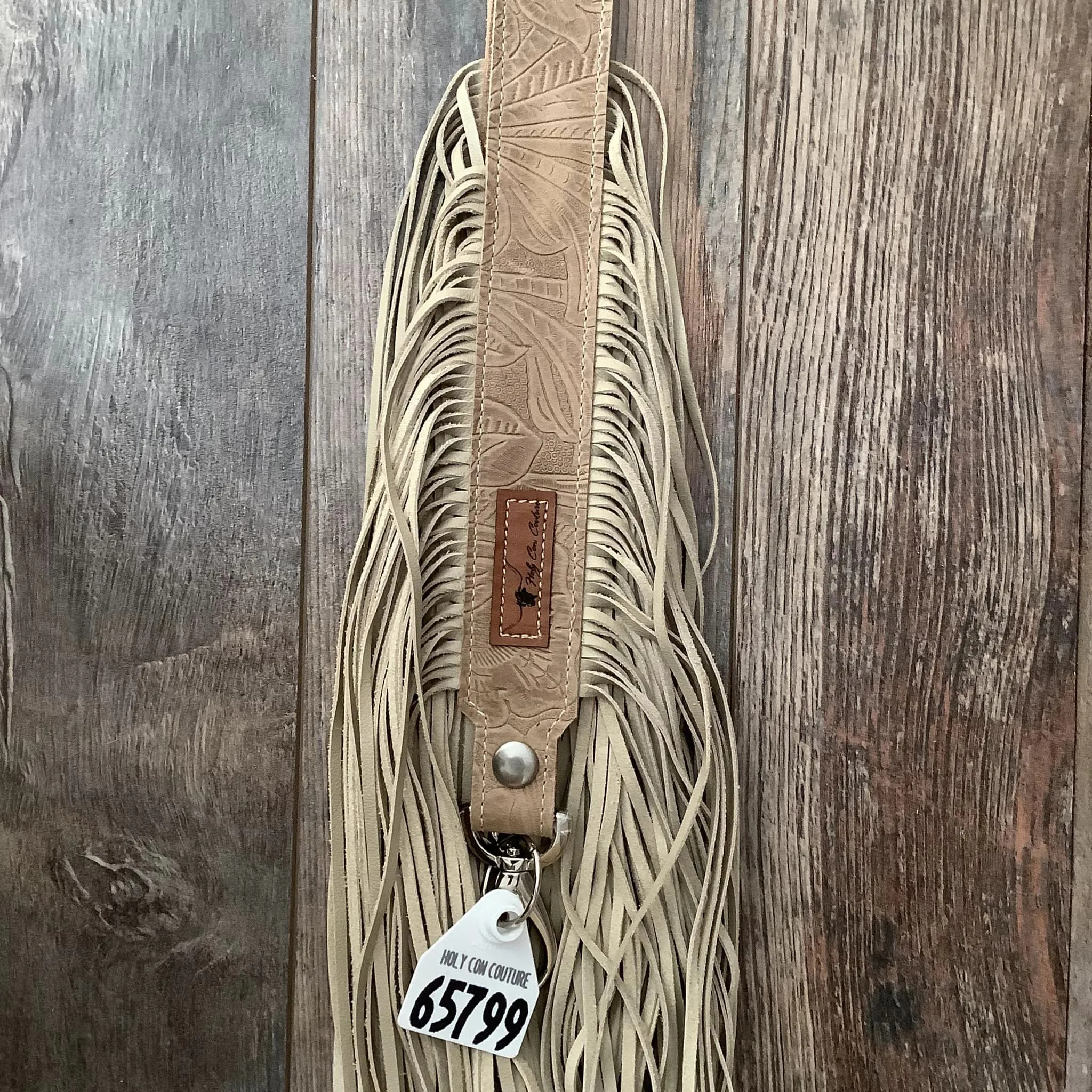 Western Mini Leather Fringe Strap 48" #65806