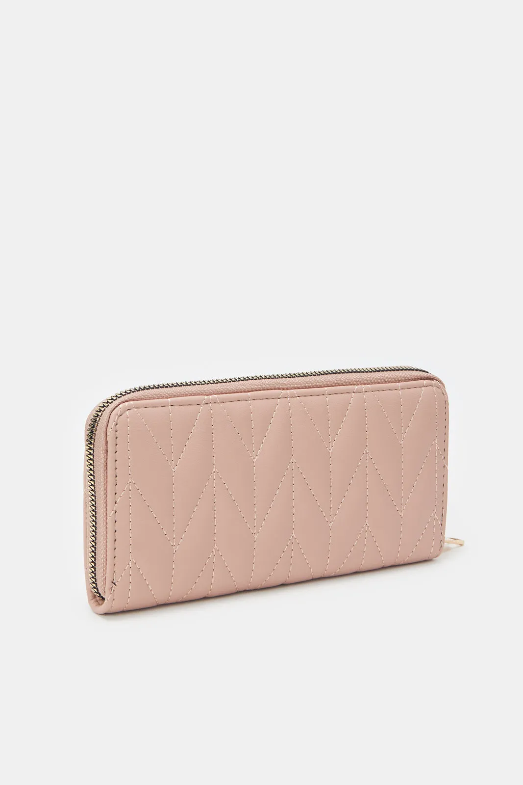 Women Pink Zipper Purse