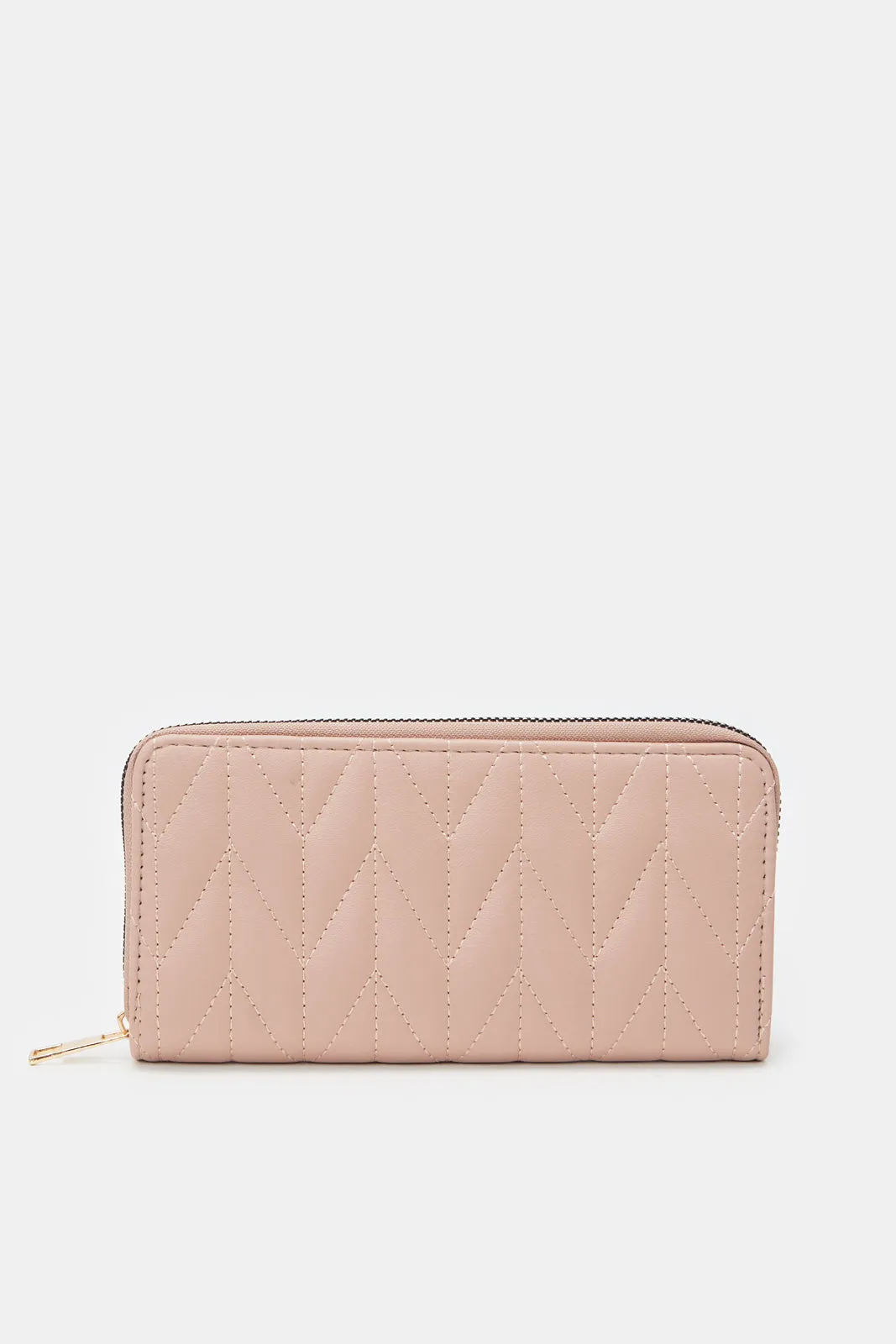 Women Pink Zipper Purse